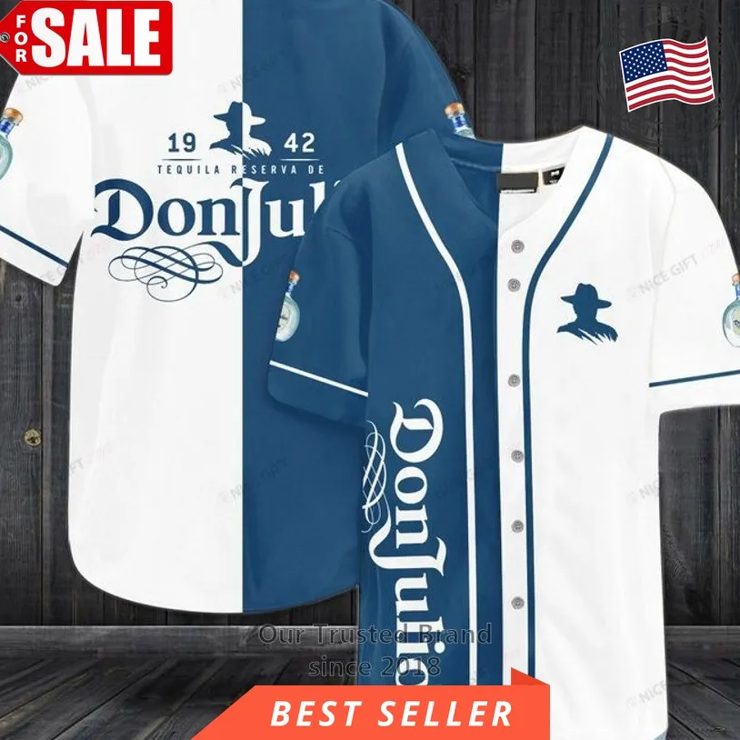  Don Julio 1942 Blue White Baseball Jersey 