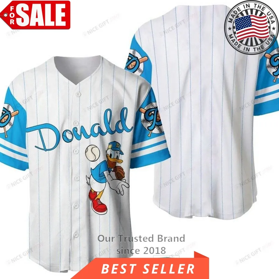 Donald Duck Disney Baseball Jersey Shirt