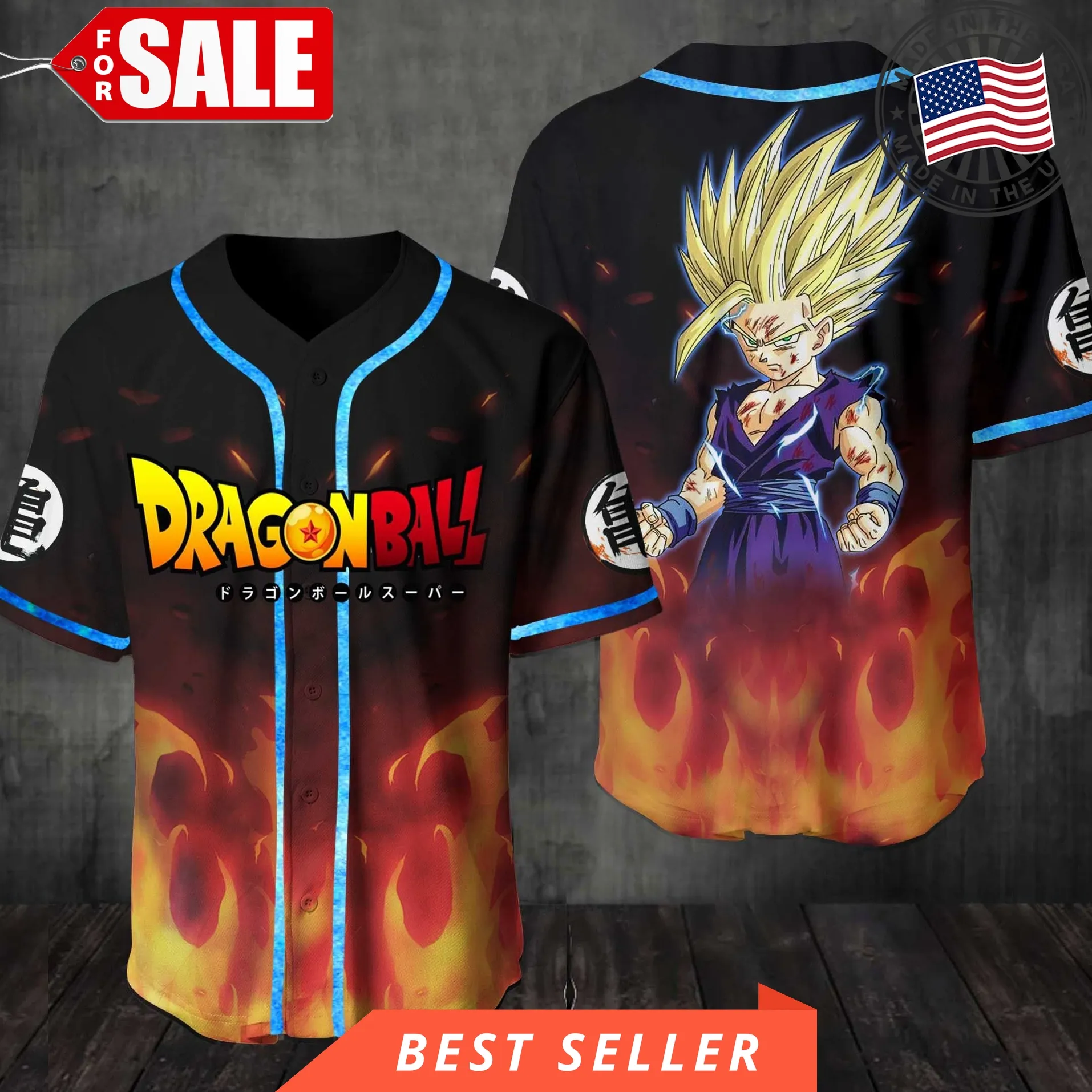 Dragon Ball Greatest Heroes Baseball Jersey Shirt