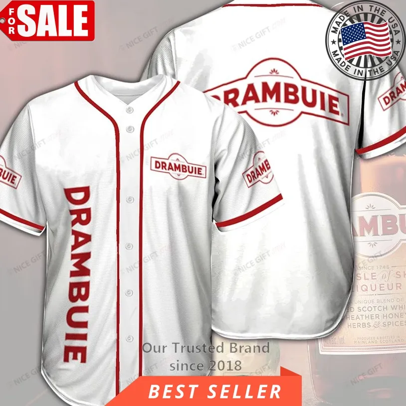 Drambuie White Baseball Jersey