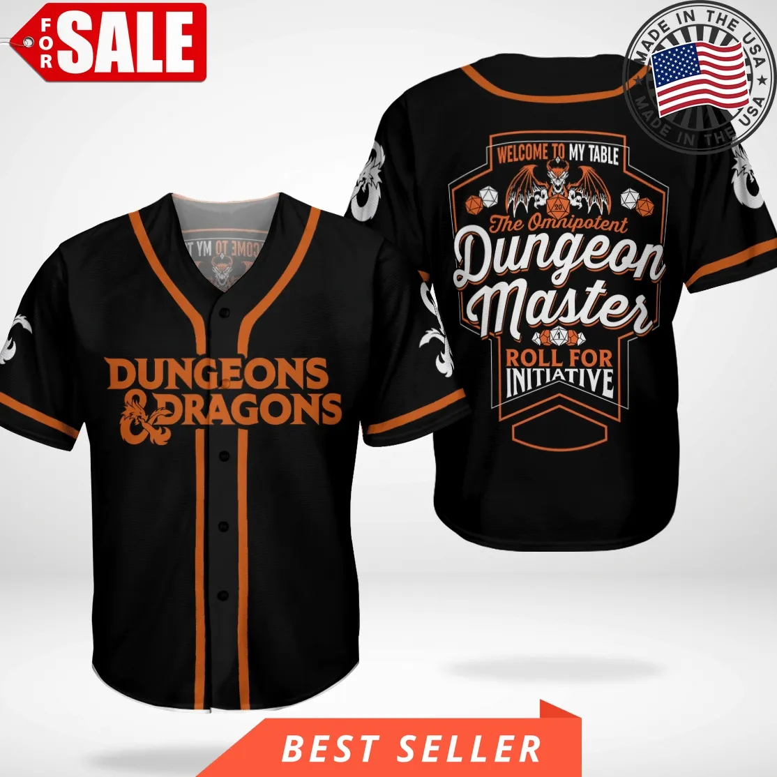 Dungeons And Dragons Master Baseball Jersey Shirt