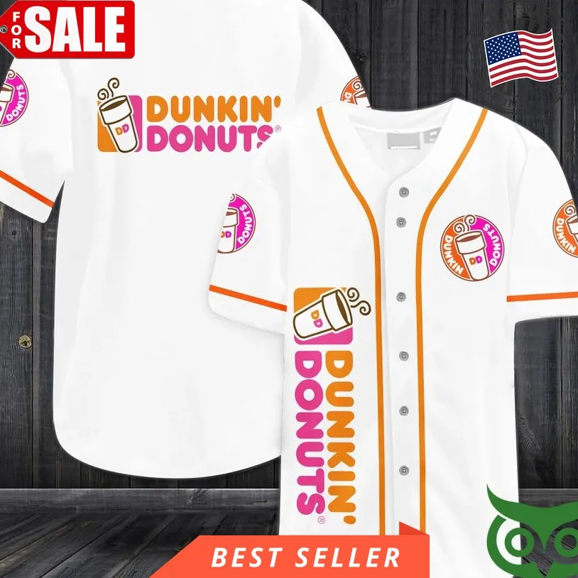 Dunkin Donuts Baseball Jersey Shirt