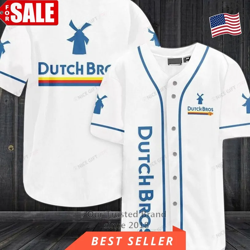Dutch Bros Coffee Logo Baseball Jersey