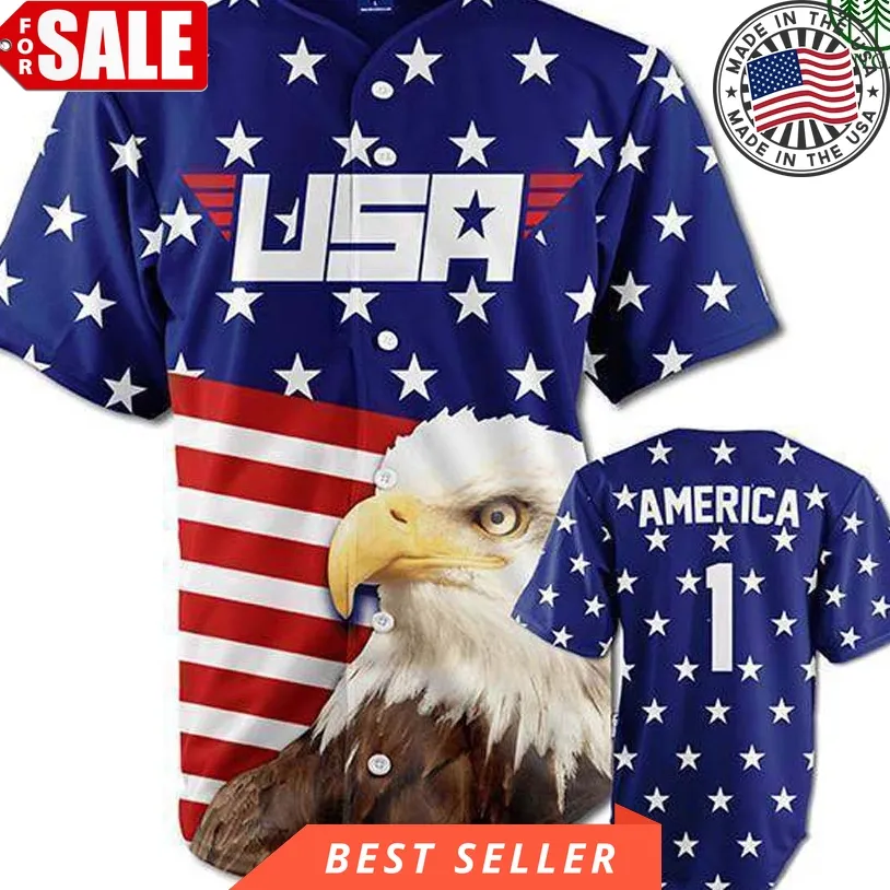 Eagle American 1St Baseball Jersey Shirt