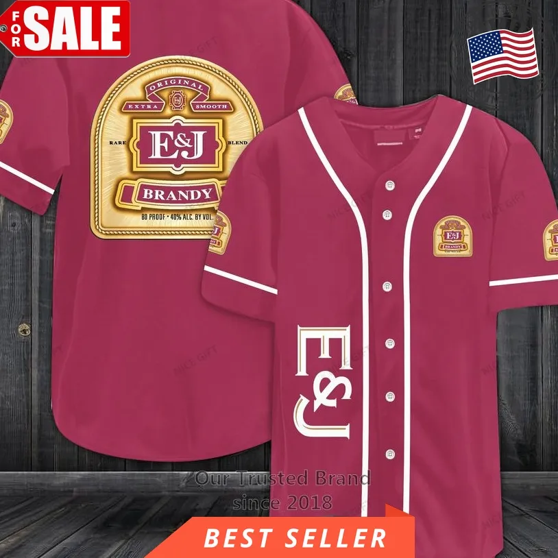 Ej Brandy Logo Pink Baseball Jersey
