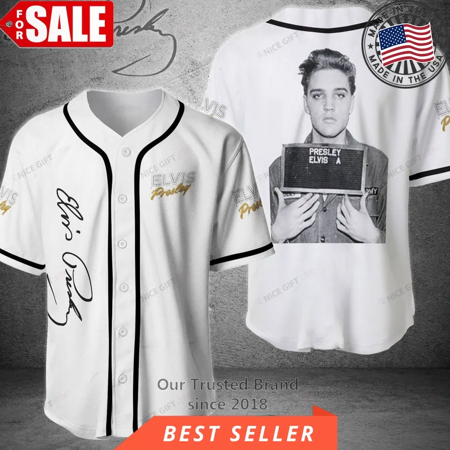 Elvis Presley Baseball Jersey Shirt