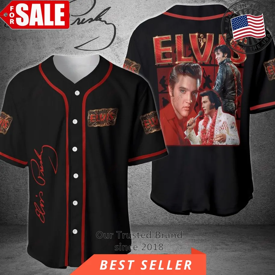 Elvis Presley Tcb The Show Baseball Jersey Shirt