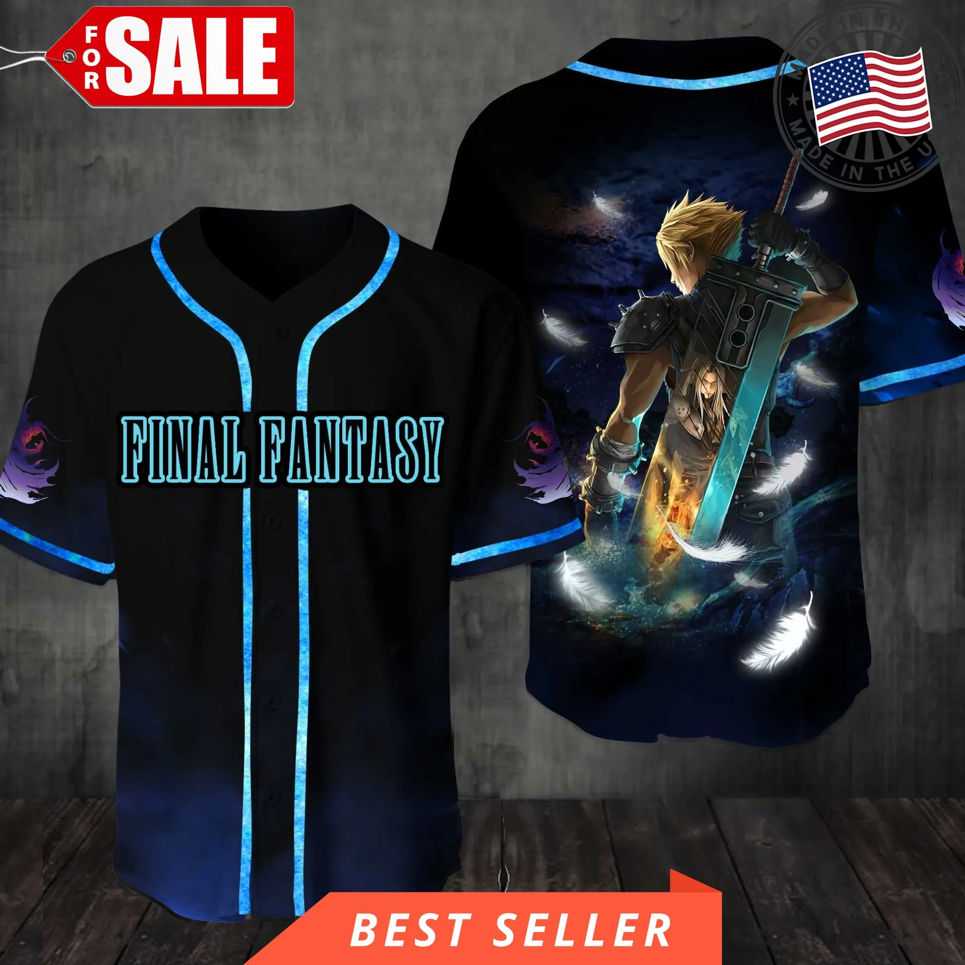 Final Fantasy Baseball Jersey Shirt