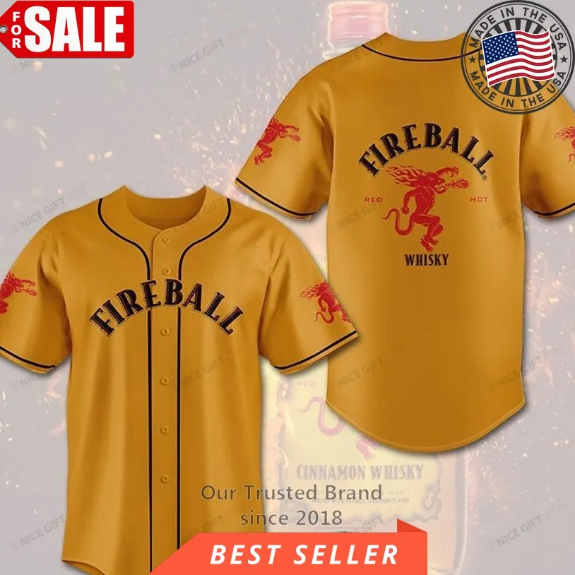 Fireball Whisky Baseball Jersey