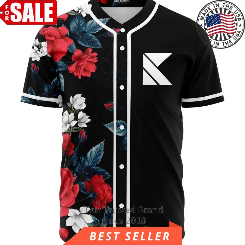 Flowers Kaskade Logo Baseball Jersey