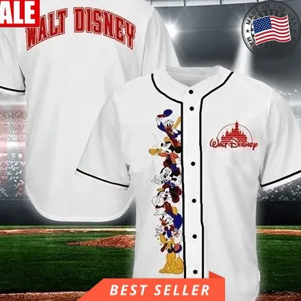 Friend And Mickey Mouse Disney 999 Cartoon Gift For Lover Baseball Jersey