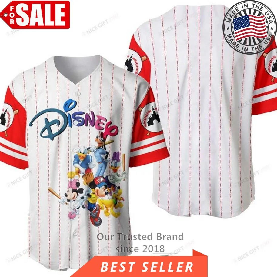 Friends Disney Baseball Jersey Shirt