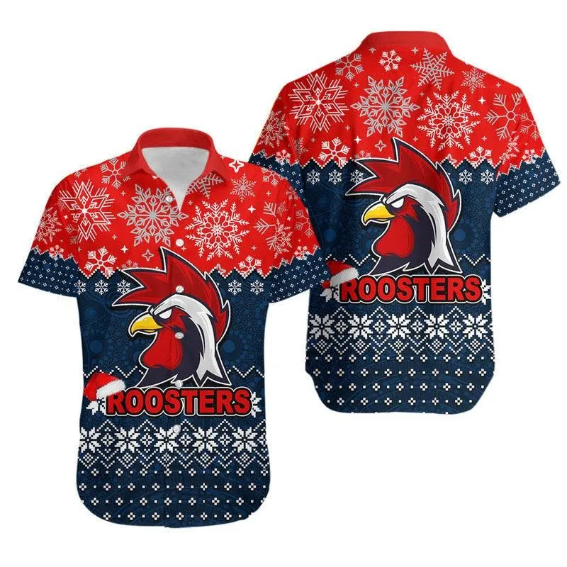 Roosters Rugby Hawaiian Shirt Christmas 2022 Lt6_0