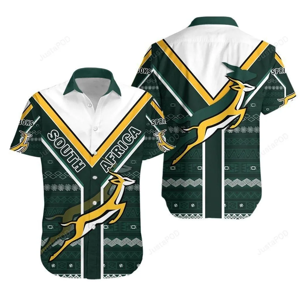 Rugby South Africa Hawaiian Shirt Springboks Forever Style K13_1