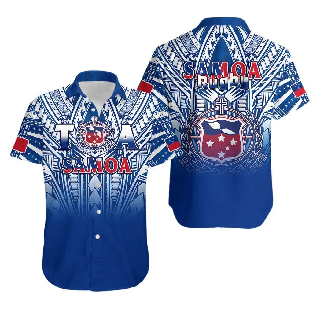 Samoa Rugby Samoa Hawaiian Shirt Toa Samoa Polynesian Pacific Navy Version Lt14_0