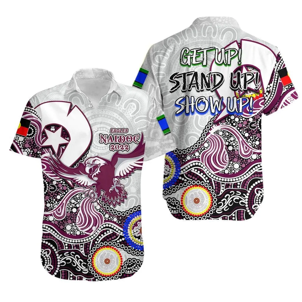 Sea Eagles Rugby Hawaiian Shirt Naidoc 2022 Patterns Lt6_1