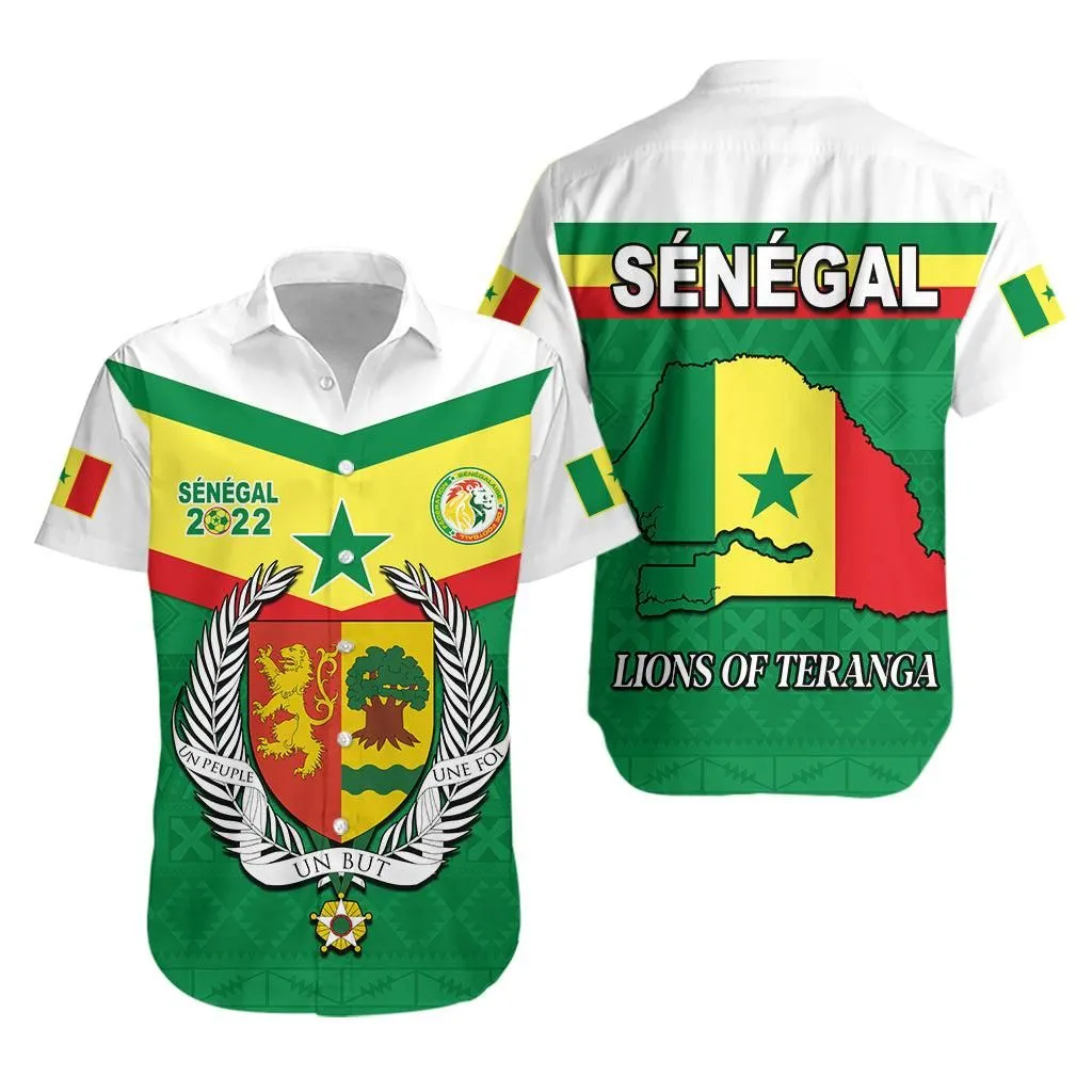 Senegal 2022 Sporty Hawaiian Shirt Lions Of Teranga Proud Football Lt13_0