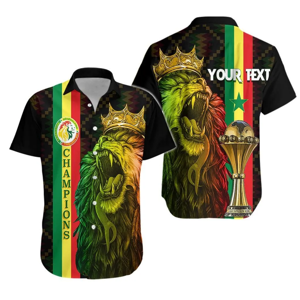 Senegal Football Champion Personalised Hawaiian Shirt History Makers Lt7_0