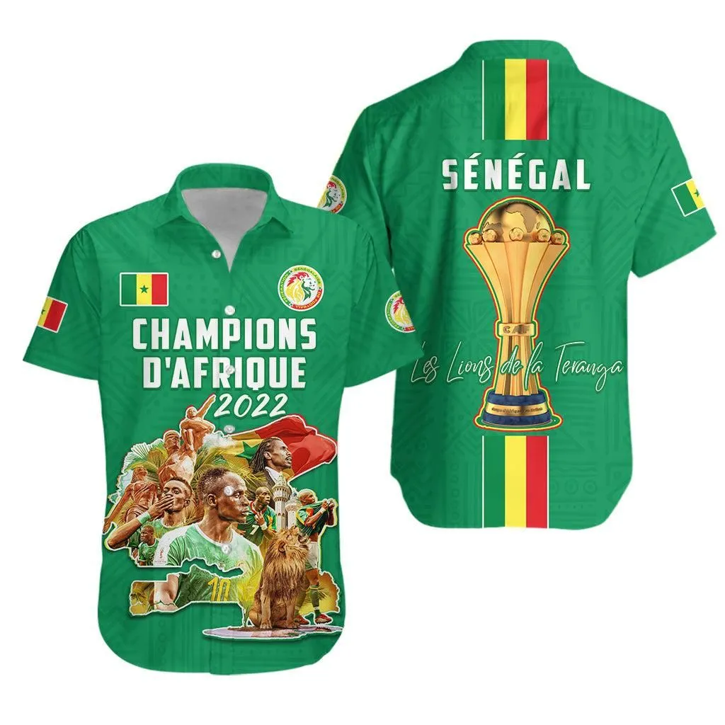Senegal Football Hawaiian Shirt Caf Champions League 2022 Version 01 Lt13_0