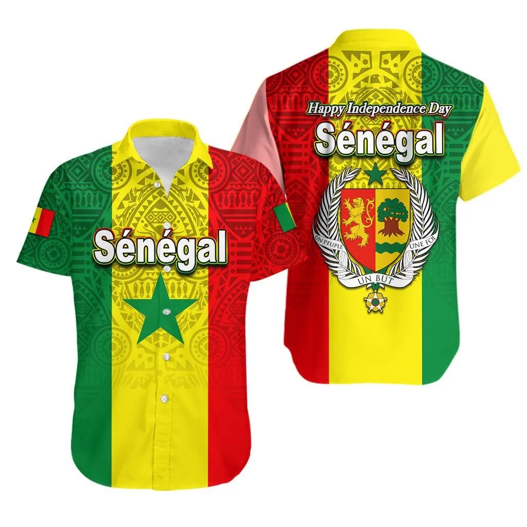 Senegal Independence Day Hawaiian Shirt African Pattens Lt6_1
