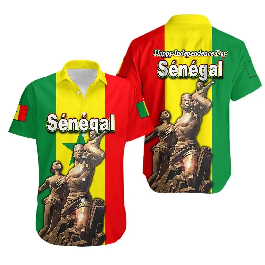 Senegal Independence Day Hawaiian Shirt African Renaissance Monument Lt6_1