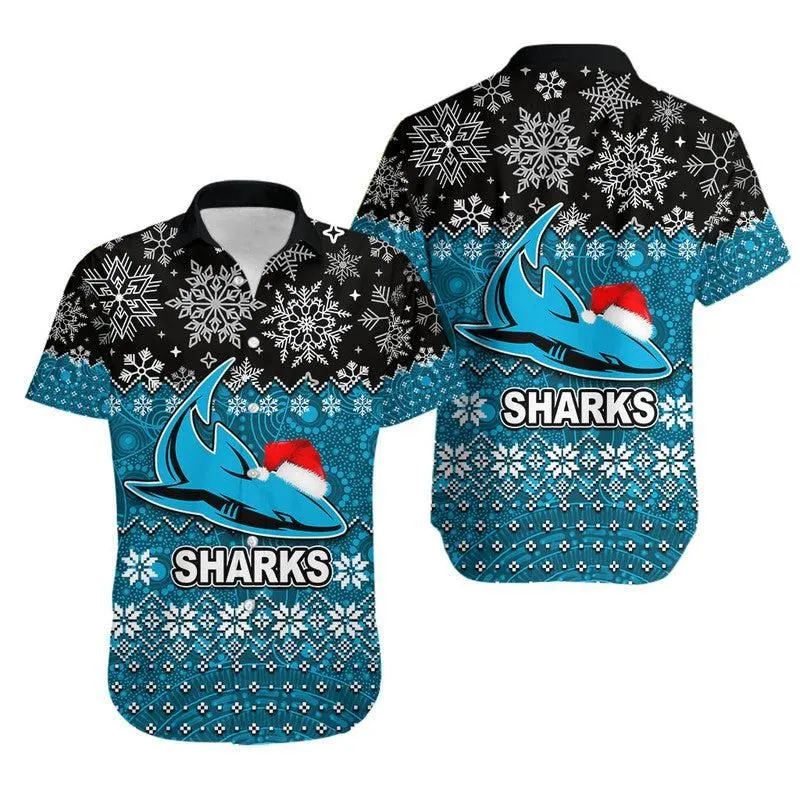 Sharks Rugby Hawaiian Shirt Christmas 2022 Lt6_0