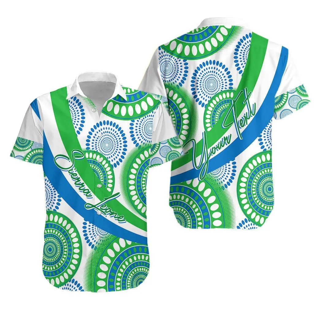 Sierra Leone Personalised Hawaiian Shirt Ankara Style Lt7_0