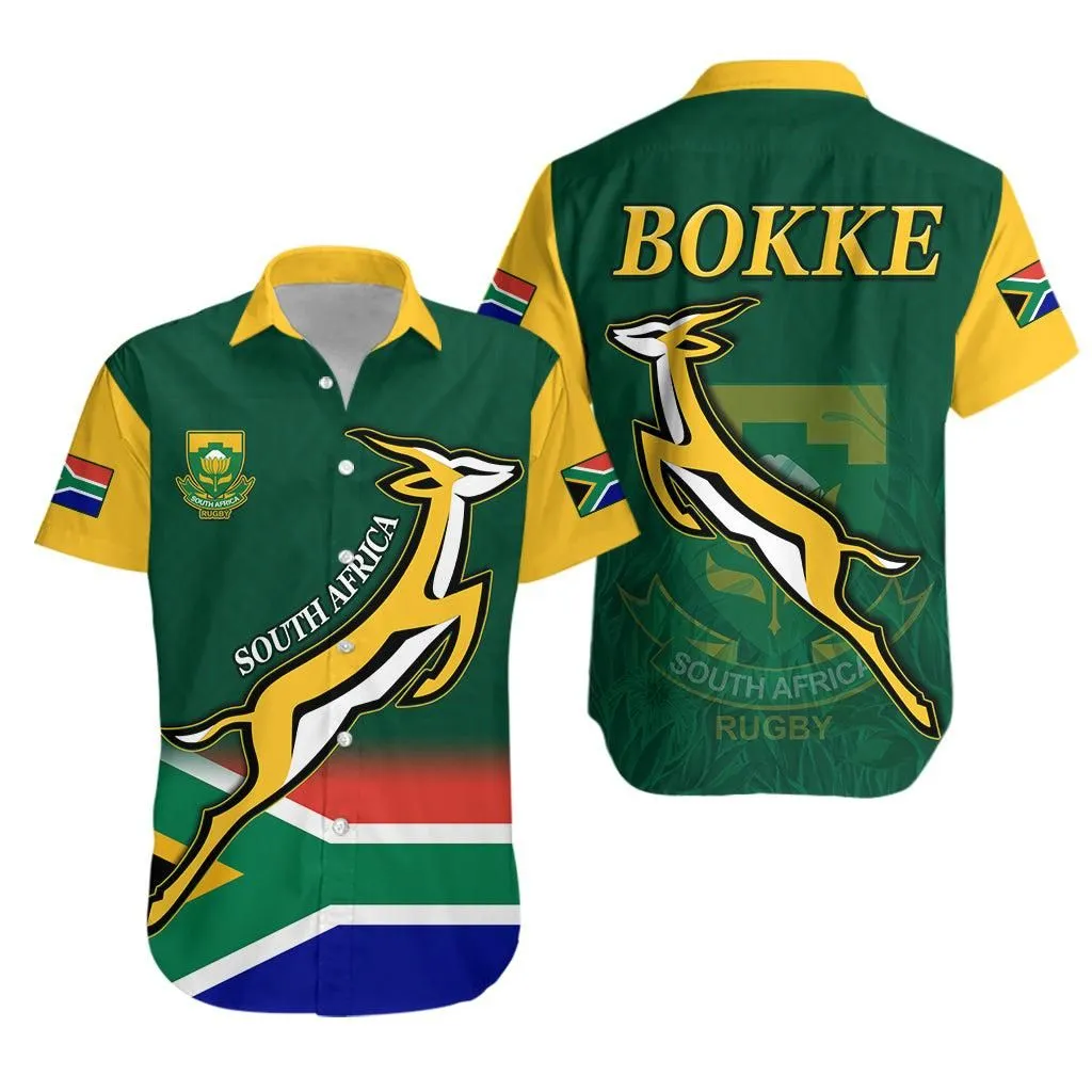 South Africa Rugby Hawaiian Shirt Springboks Champion Bokke African Pattern Go Bokke Lt13_0