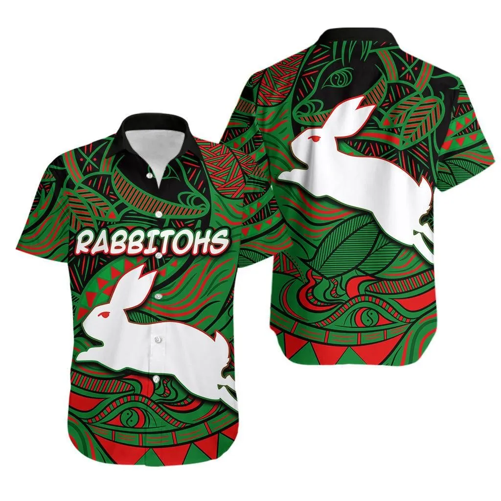 South Sydney Rabbitohs Hawaiian Shirt Tribal Style Lt6_1