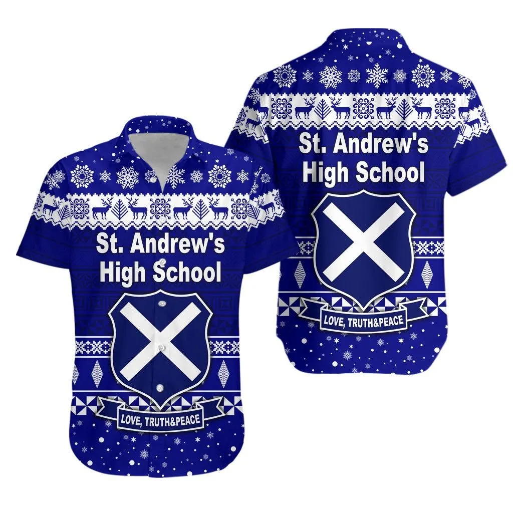St Andrews High School Christmas Hawaiian Shirt Simple Style Lt8_1