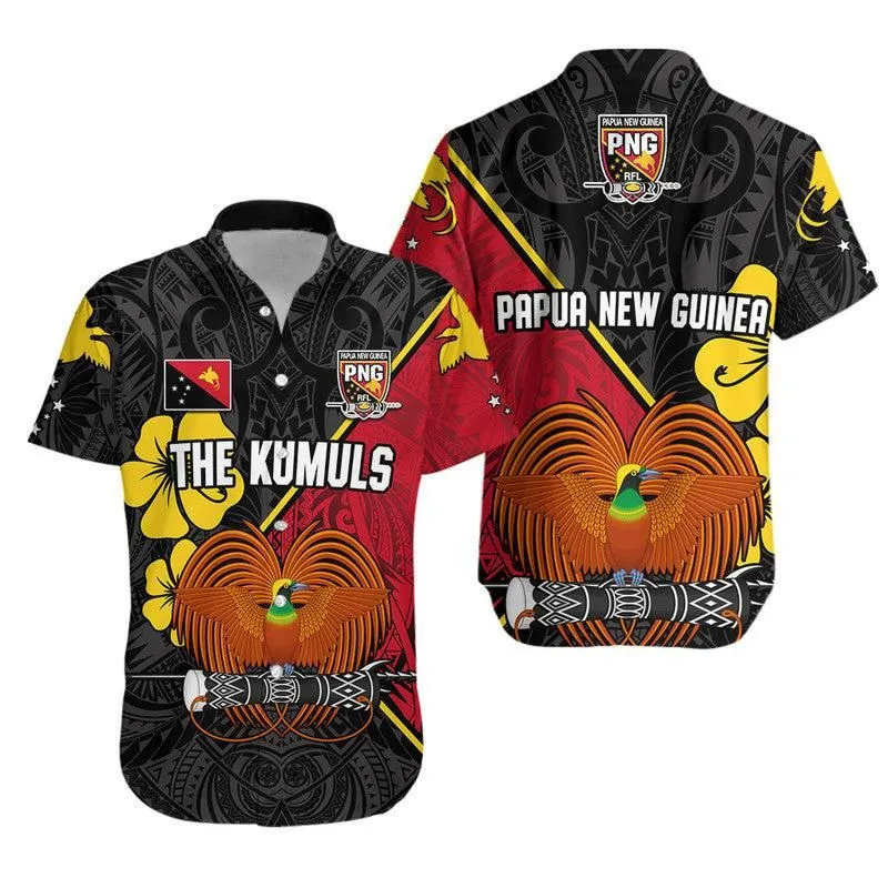 The Kumuls Png Hawaiian Shirt Papua New Guinea Polynesian Dynamic Style Black Lt14_0