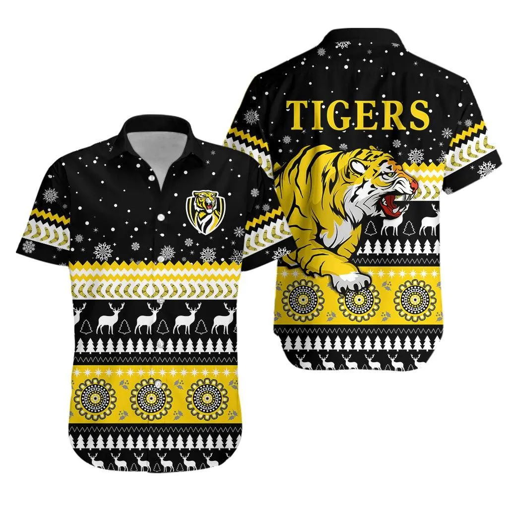 Tigers Christmas Hawaiian Shirt Indigenous Richmond Football Lt13_0
