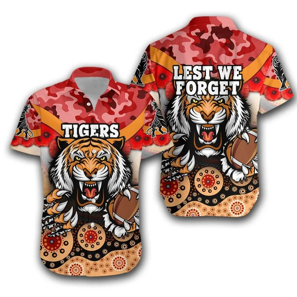 Tigers Hawaiian Shirt Wests Anzac Day Special Version_1