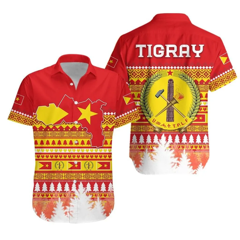 Tigray Hawaiian Shirt Merry Christmas Mix African Pattern Lt13_0