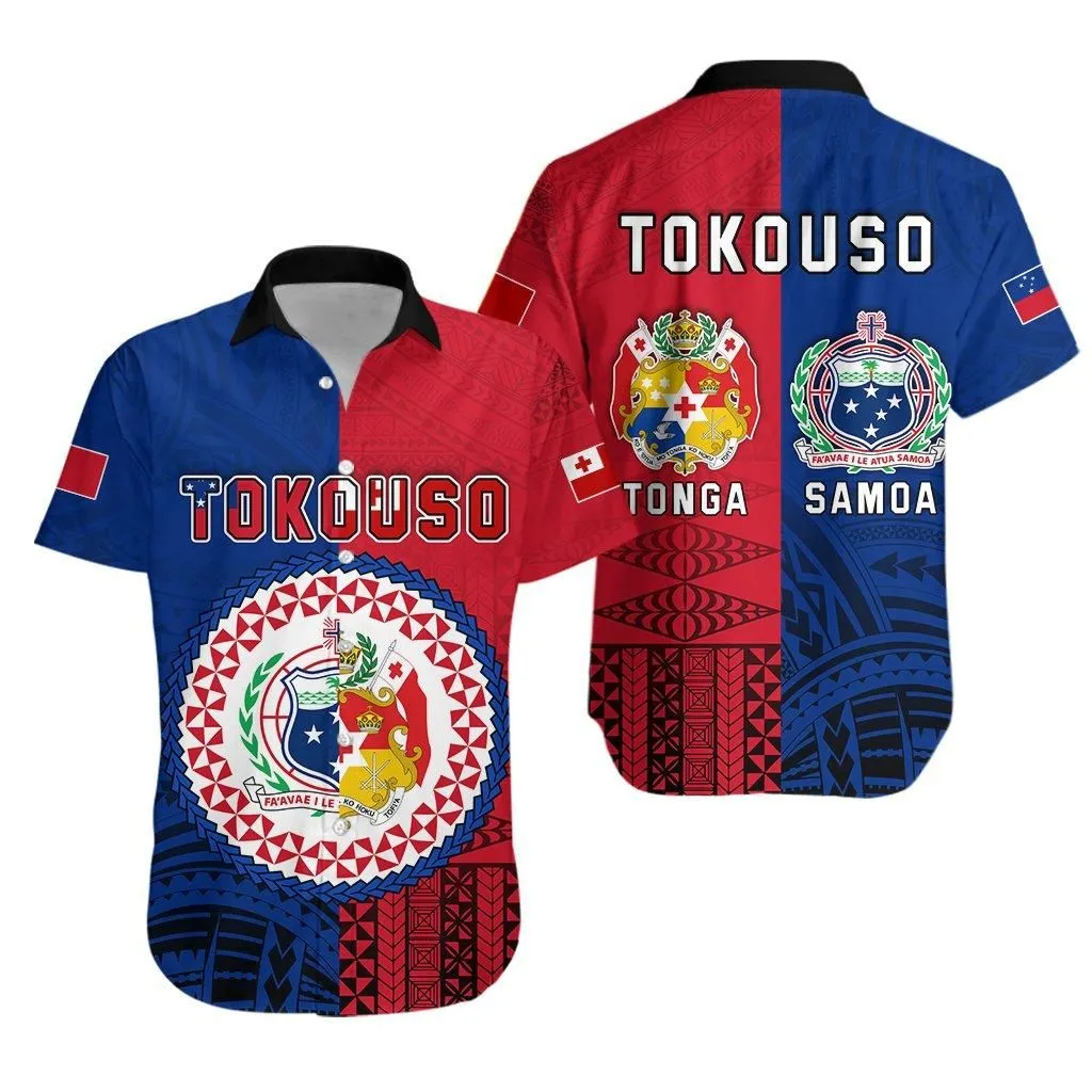 Tokouso Hawaiian Shirt Tonga And Samoa Together Lt13_1