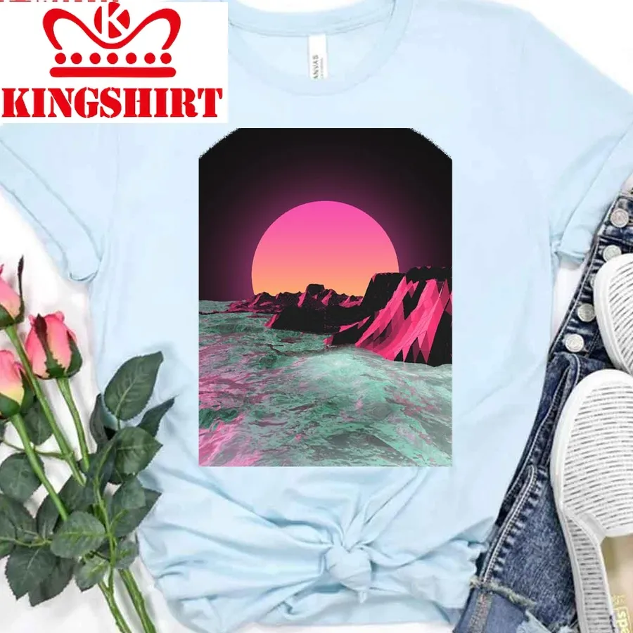 80'S Sunset Sun Rise Vapor Unisex T Shirt