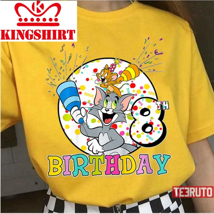8Th Birthday Portrait Tom And Jerry Unisex T Shirt