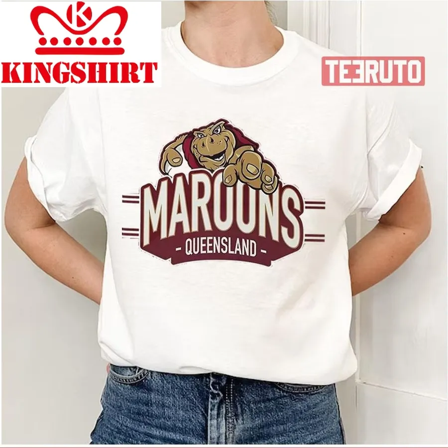90S Logo Rugby Queensland Maroons Unisex T Shirt