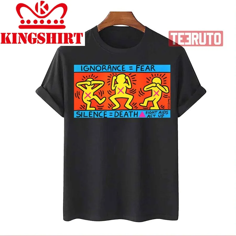 Act Up Keith Haring Unisex T Shirt