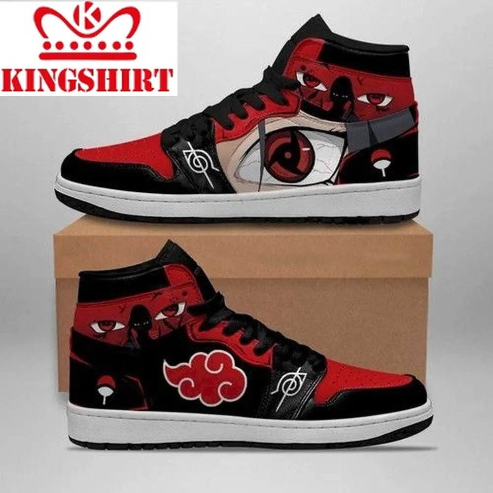 Akatsuki Itachi Sharingan Eyes Naruto Anime Jordan Sneakers Aj1005 Shoes