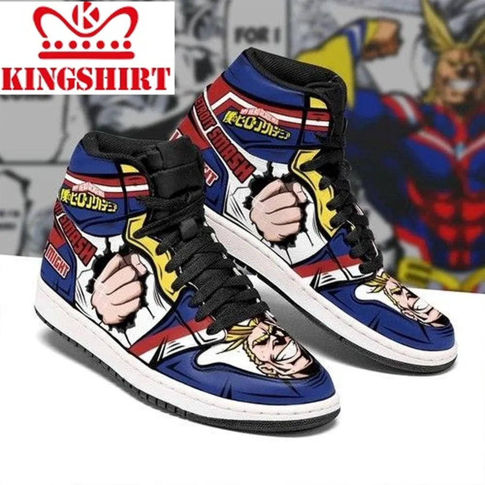  All Might My Hero Academia Jd Sneakers High Top Custom Jordan Shoes Shoes 