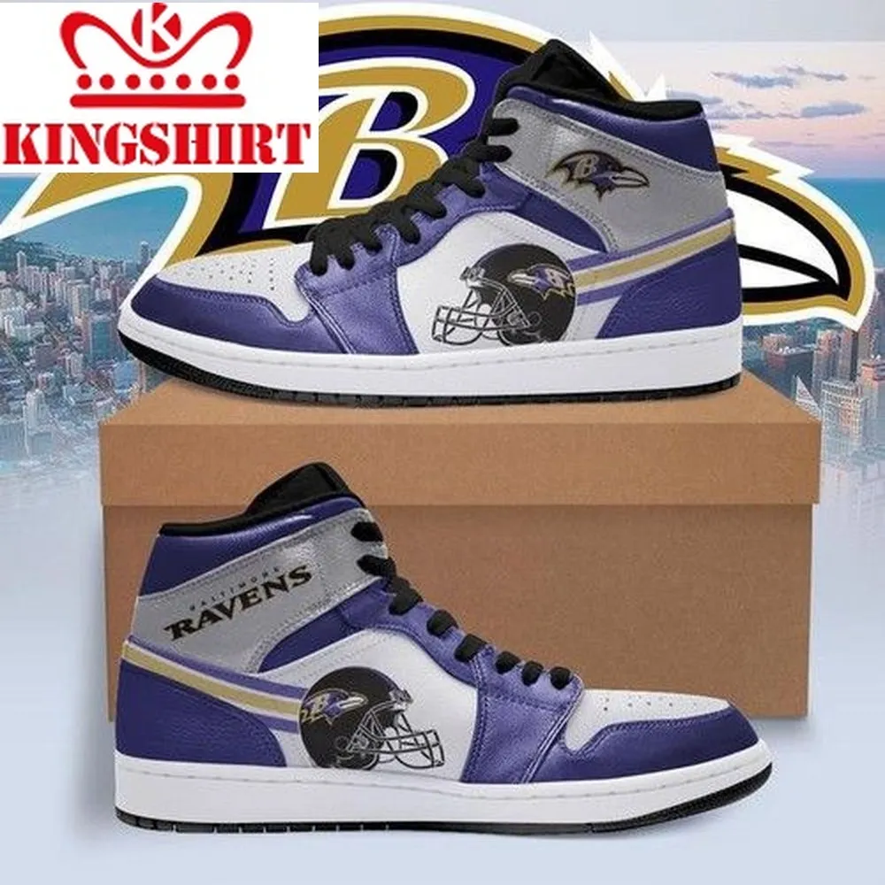 Baltimore Ravens Jordan Sneakers For Fan High Top Custom Shoes Shoes
