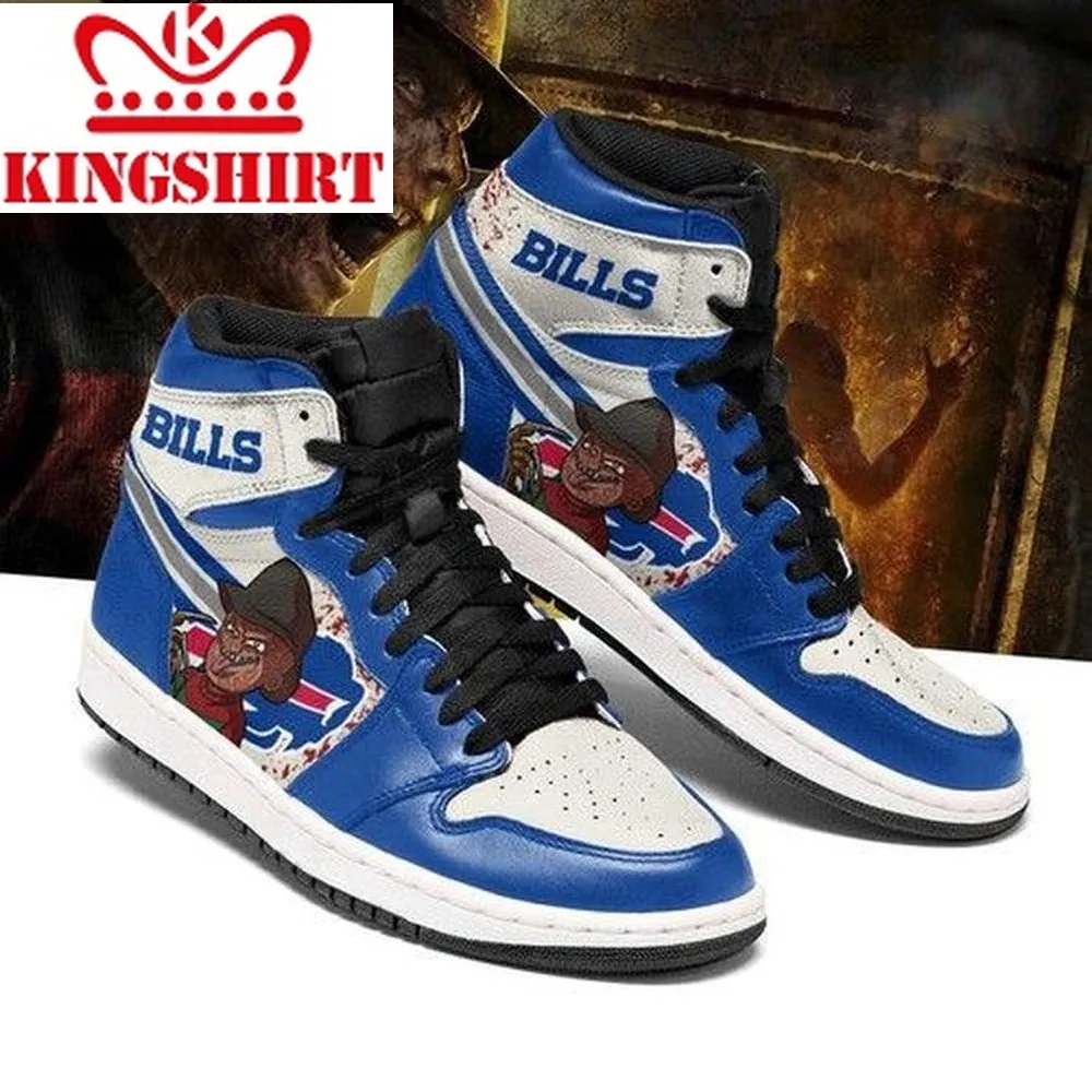 Buffalo Bills Horror Jordan Sneakers For Fan High Top Custom Shoes Shoes