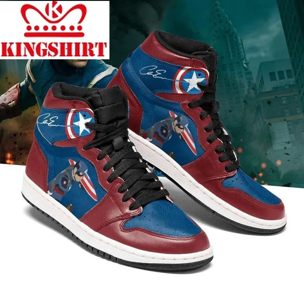Captain America Marvel Air Jordan Shoes Sport Sneaker Boots Shoes Shoes