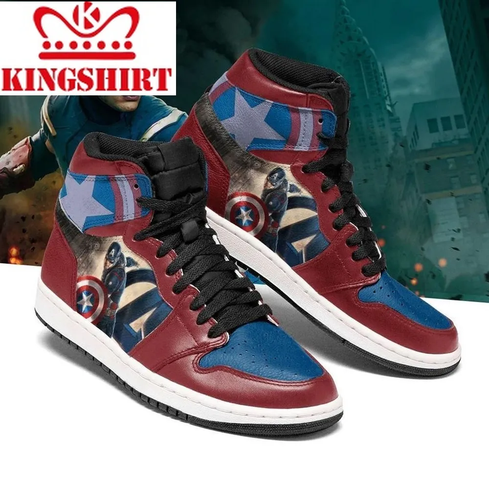 Captain America Marvel Air Jordan Shoes Sport V3 Sneaker Boots Shoes Shoes