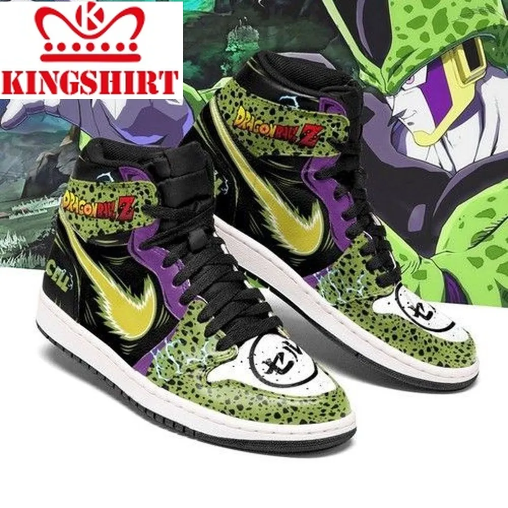 Cell Dragon Ball Jd Sneakers High Top Jordan Shoes Customized For Fan Shoes