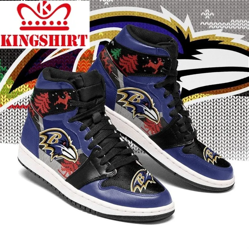 Christmas Baltimore Ravens Nfl Air Jordan Shoes Sport Sneaker Boots Shoes Shoes