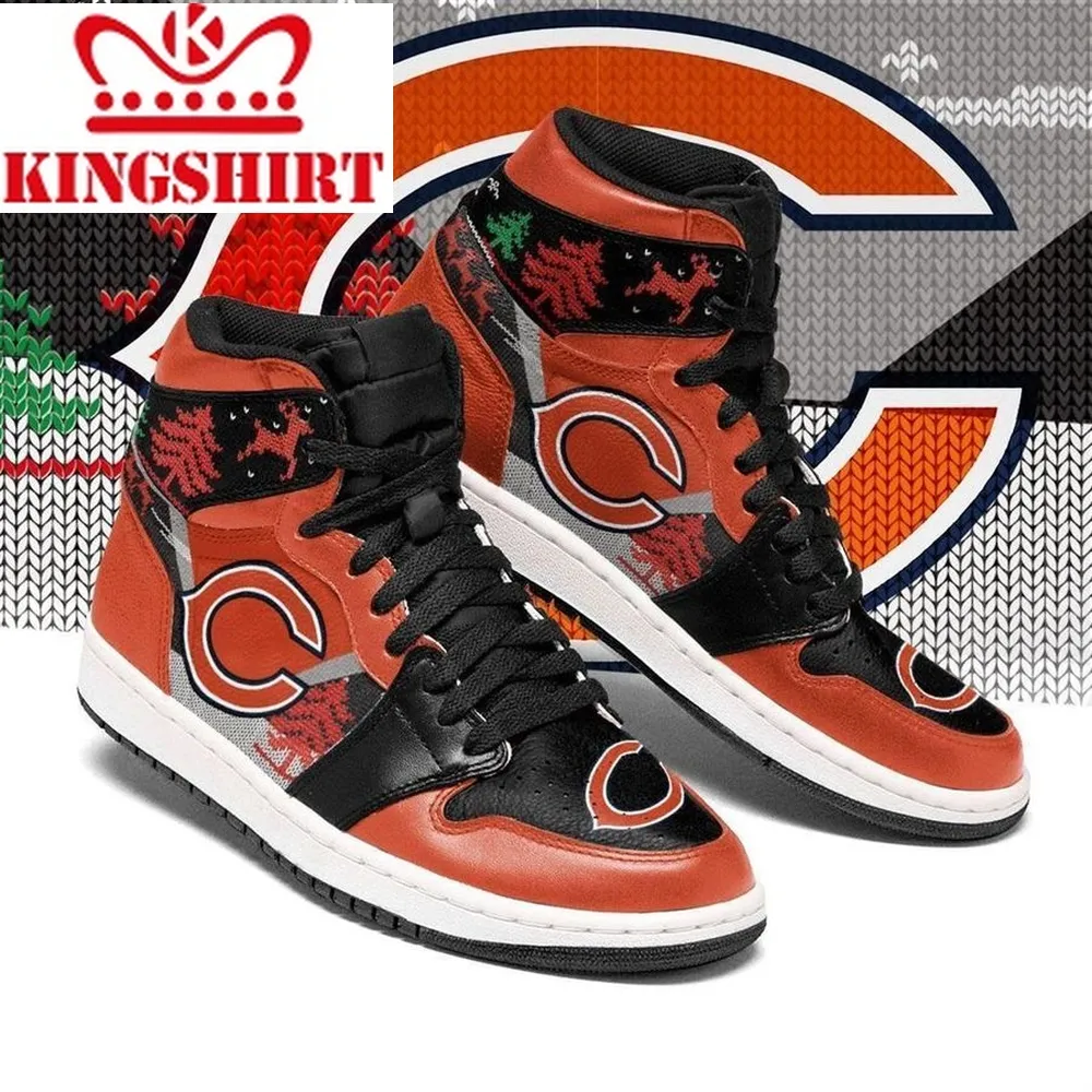 Christmas Chicago Bears Nfl Air Jordan Shoes Sport Sneaker Boots Shoes Shoes