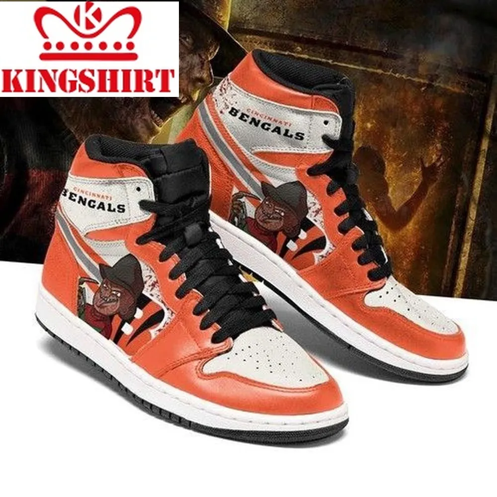 Cincinnati Bengals Horror Jordan Sneakers For Fan High Top Shoes Shoes