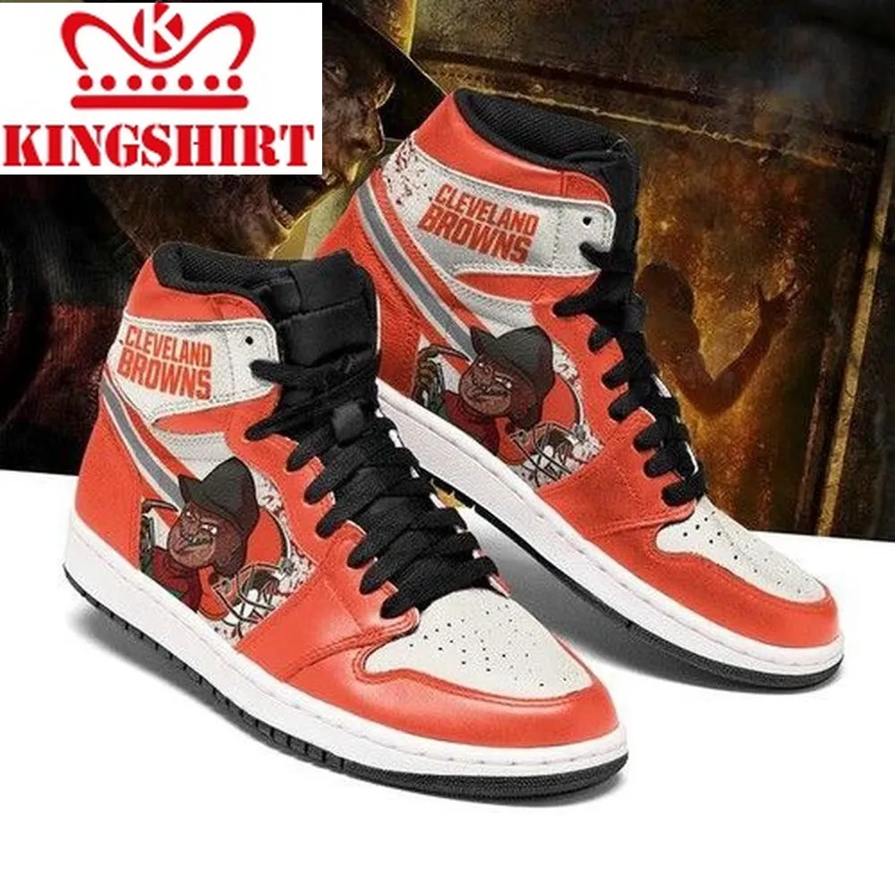 Cleveland Browns Horror Jordan Sneakers For Fan High Top Shoes Shoes
